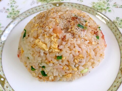トマトと卵と小葱のチャーハン